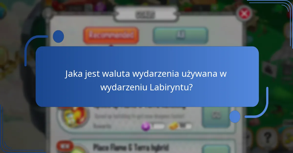 Jakie specjalne przedmioty są dostępne podczas wydarzenia Labiryntu?
